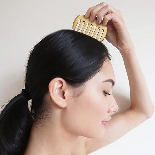 Kansa Comb | Ayurvedic Scalp Massage for Healthy Hair
