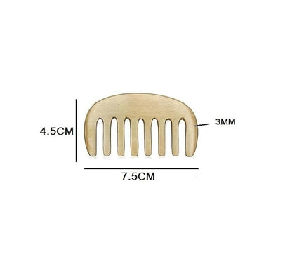 Kansa Comb | Ayurvedic Scalp Massage for Healthy Hair